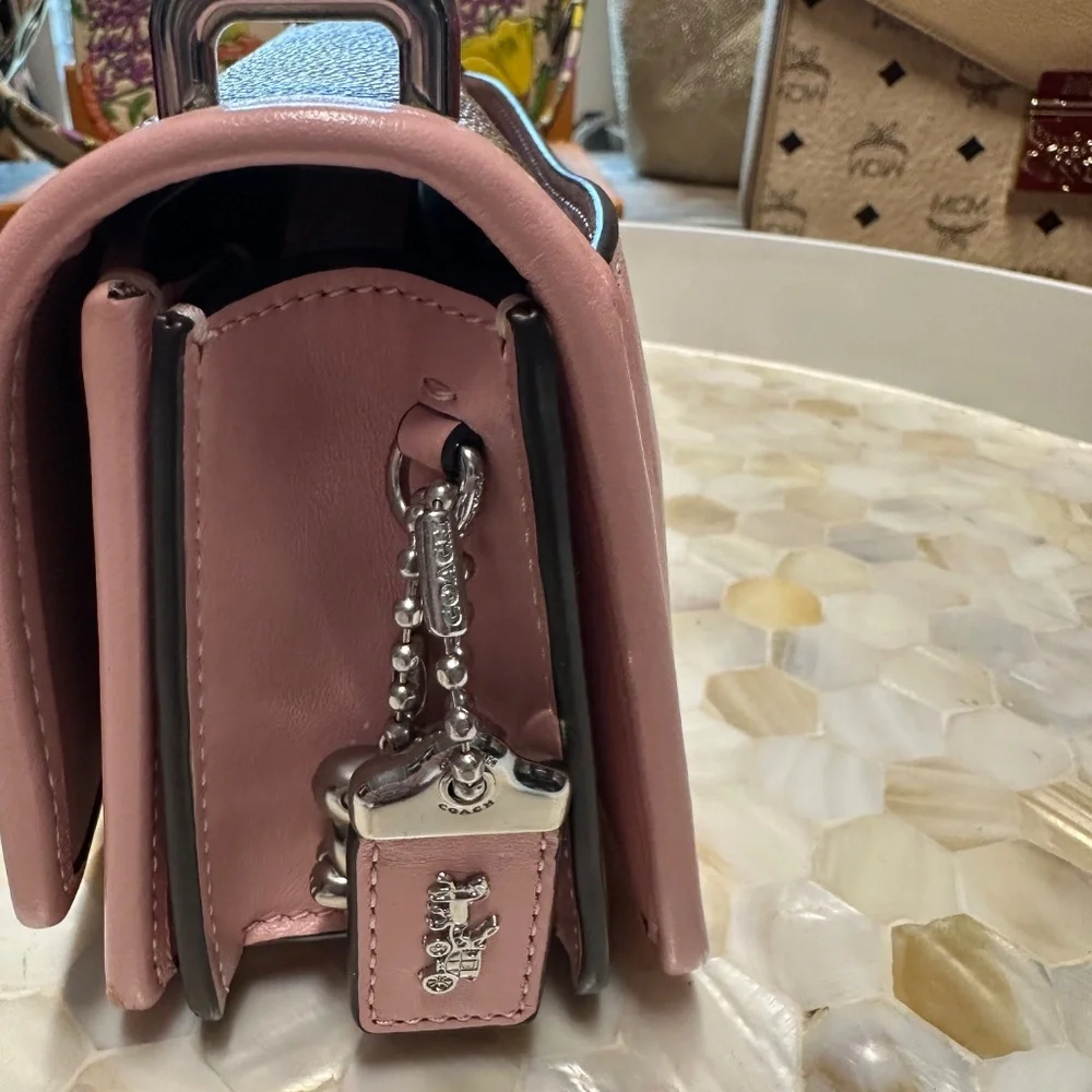 Coach Lunar New Year Rabbit Pink Signature Bandit bag! SO NICE!